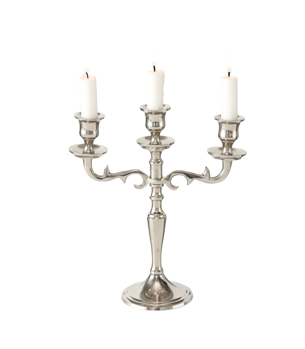 wadiga Chandelier Argenté à 3 branches - 26cm