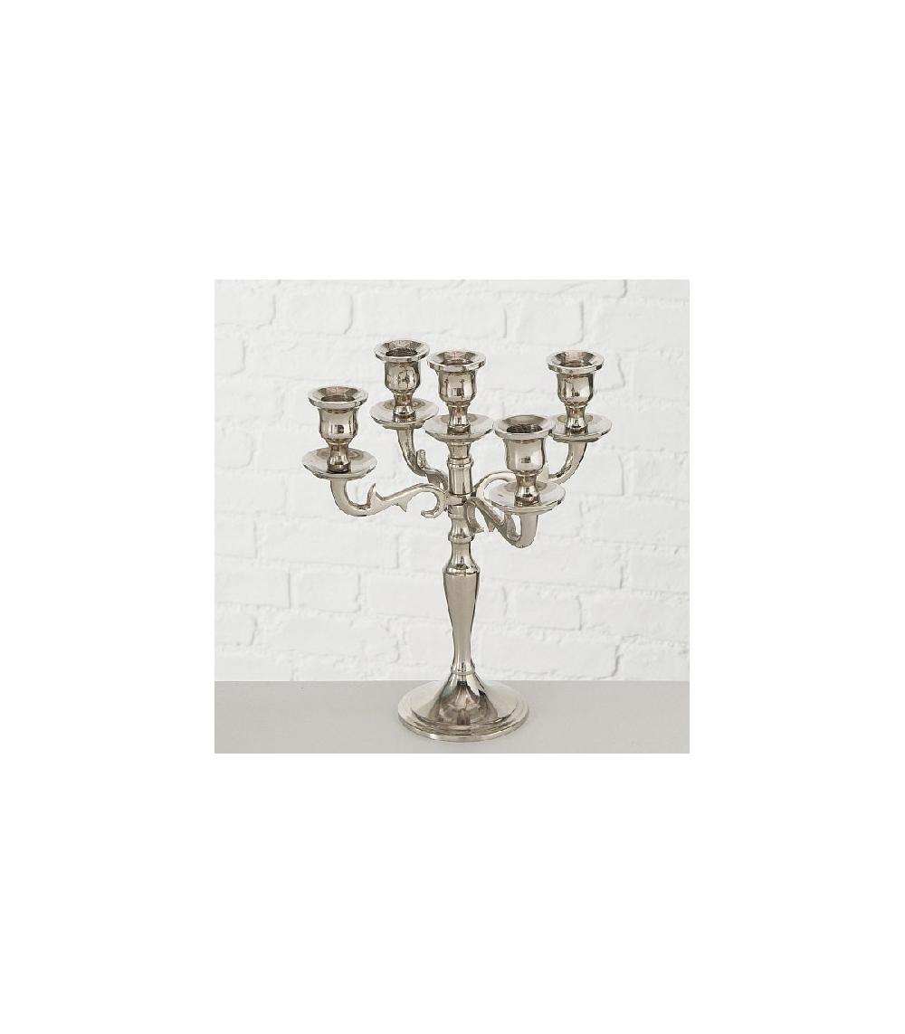 Wadiga Chandelier Argenté à 5 Branches - 26cm