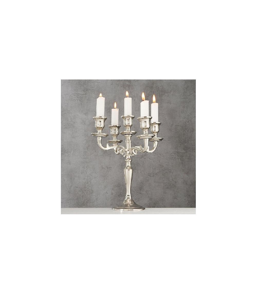 Wadiga Chandelier Argenté à 5 Branches - 26cm