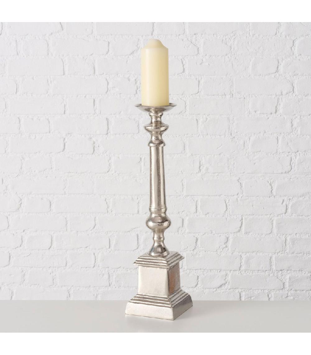 Wadiga Chandelier En Aluminium Argenté 13x13x53cm