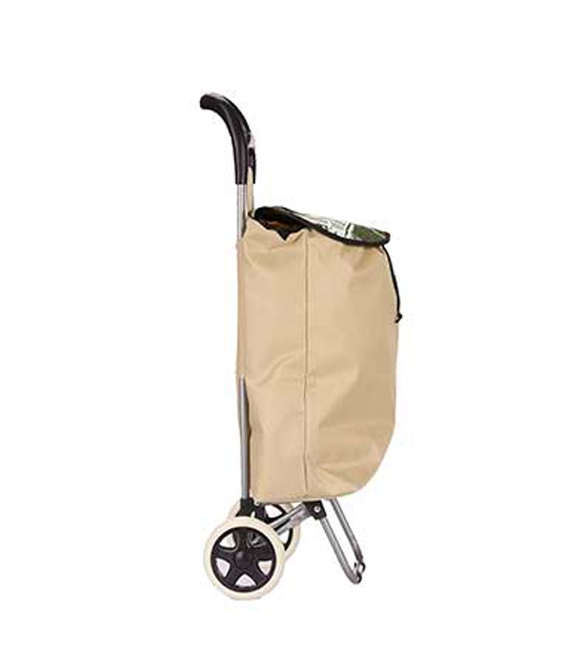 Wadiga Chariot De Course Beige Et Vert 33L
