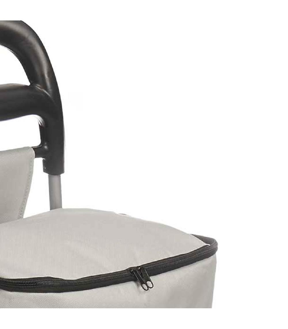 Wadiga Chariot De Course Gris Clair Isotherme 32L