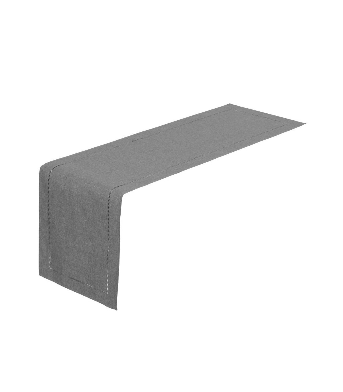 wadiga Chemin de table gris - 150x41cm