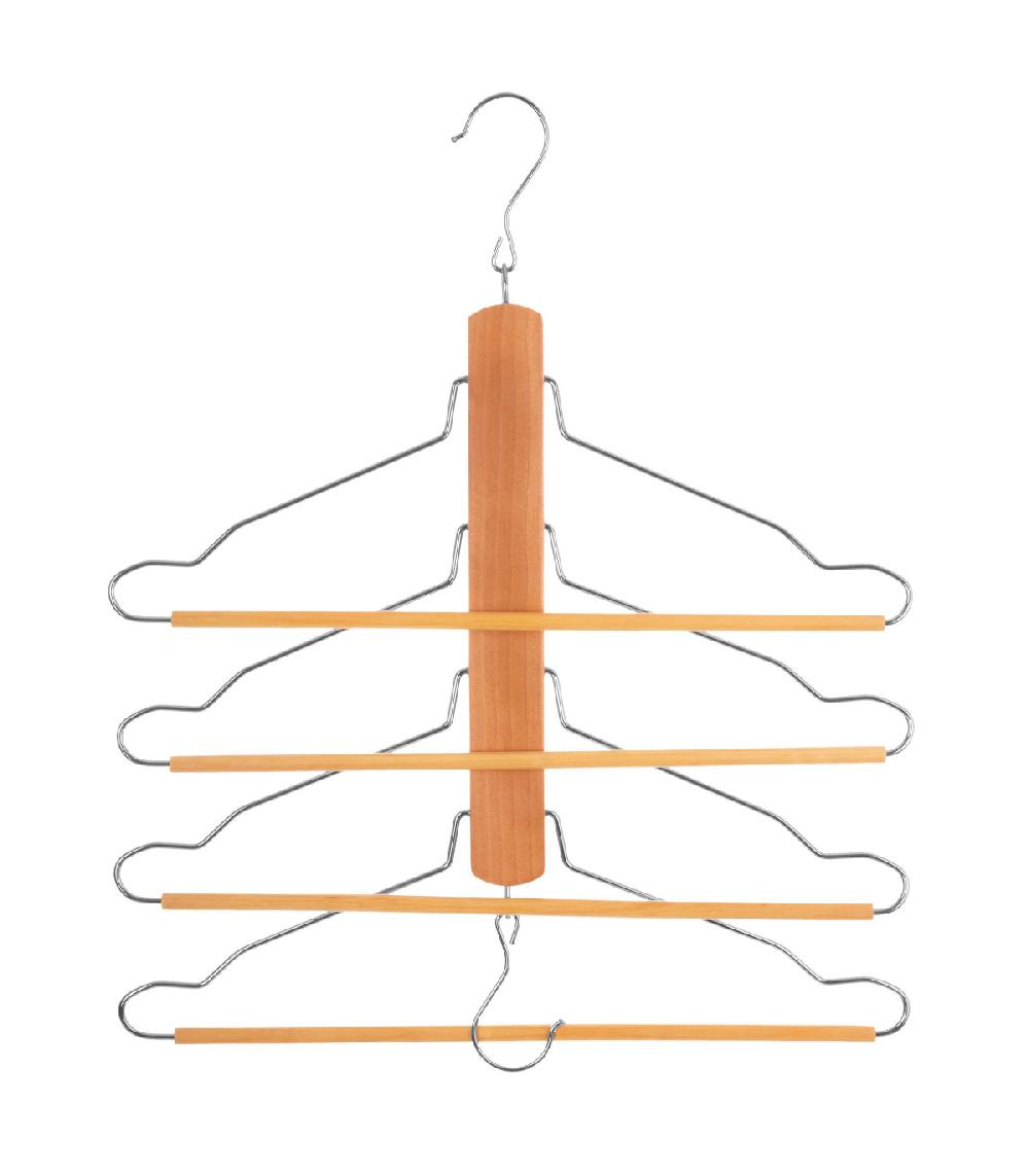 Wadiga Cintre Bois 4 Chemises Ou Pantalons