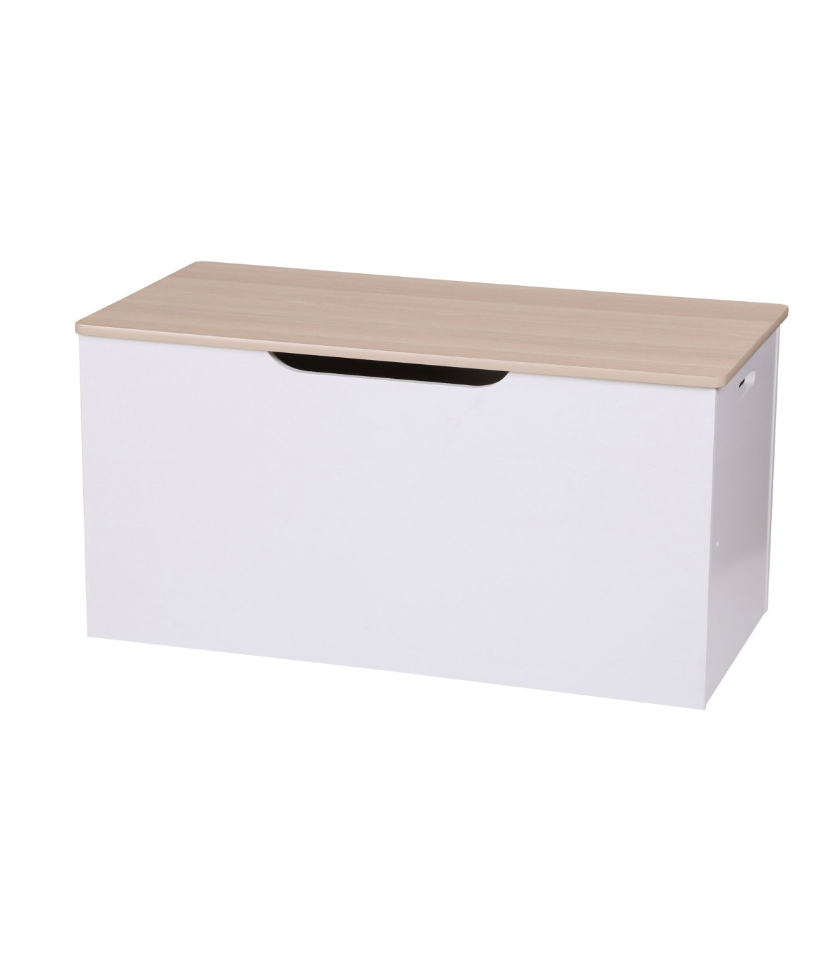 wadiga Coffre à Jouets en Bois Blanc - 80x40x40cm