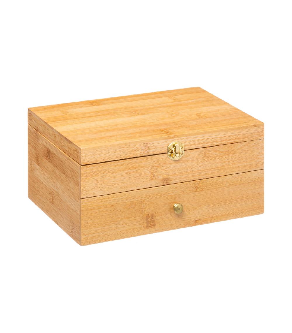 wadiga Coffret à bijoux en bambou - 30x20x15cm