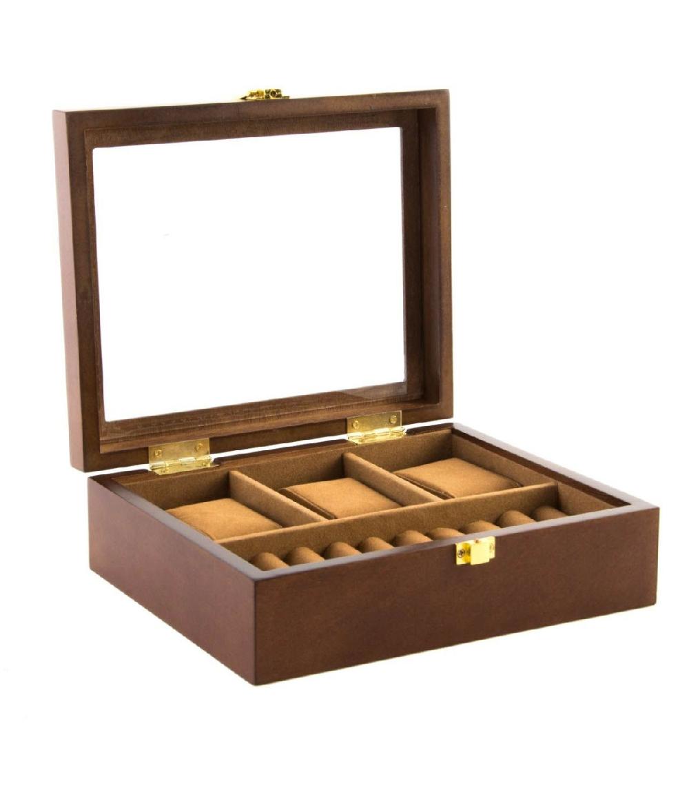 wadiga Coffret de Rangement pour Montres et Bagues