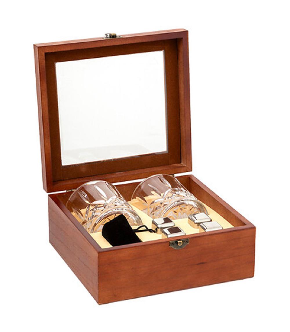 wadiga Coffret whisky bois 6 pièces