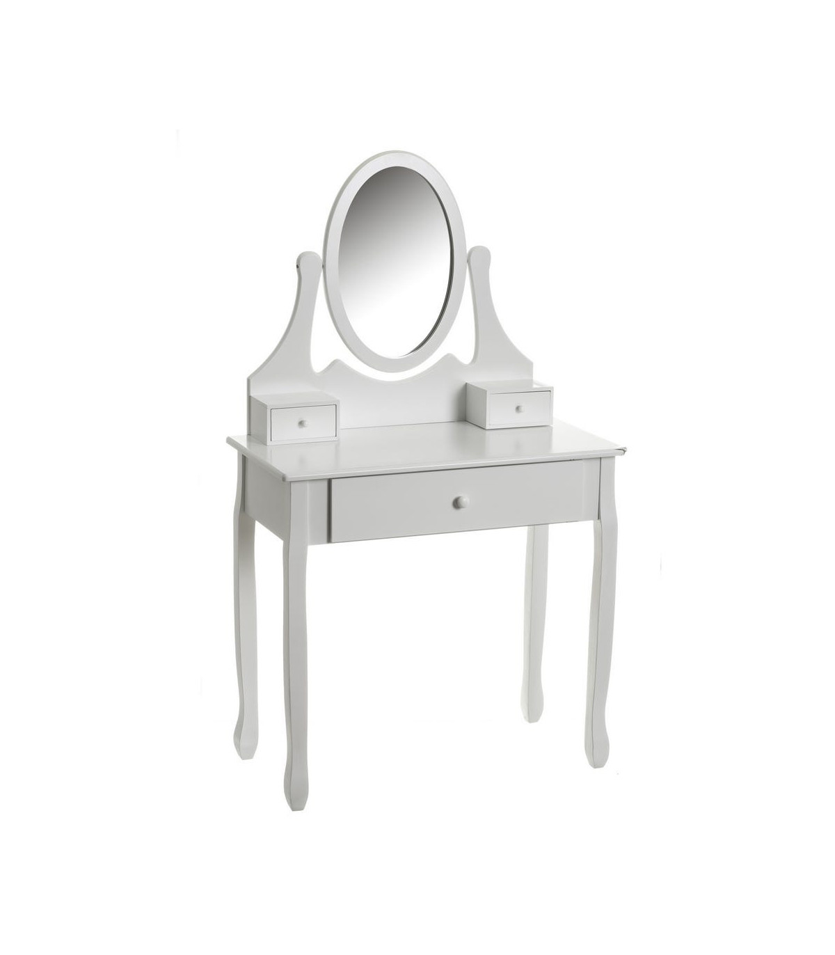 wadiga Coiffeuse en Bois Blanc avec Miroir
