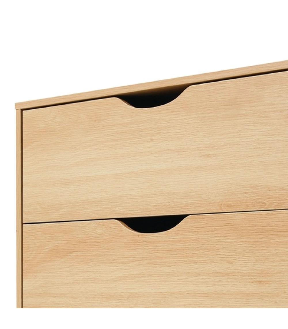 Wadiga Commode Bois 3 Tiroirs 60x40x80.5cm
