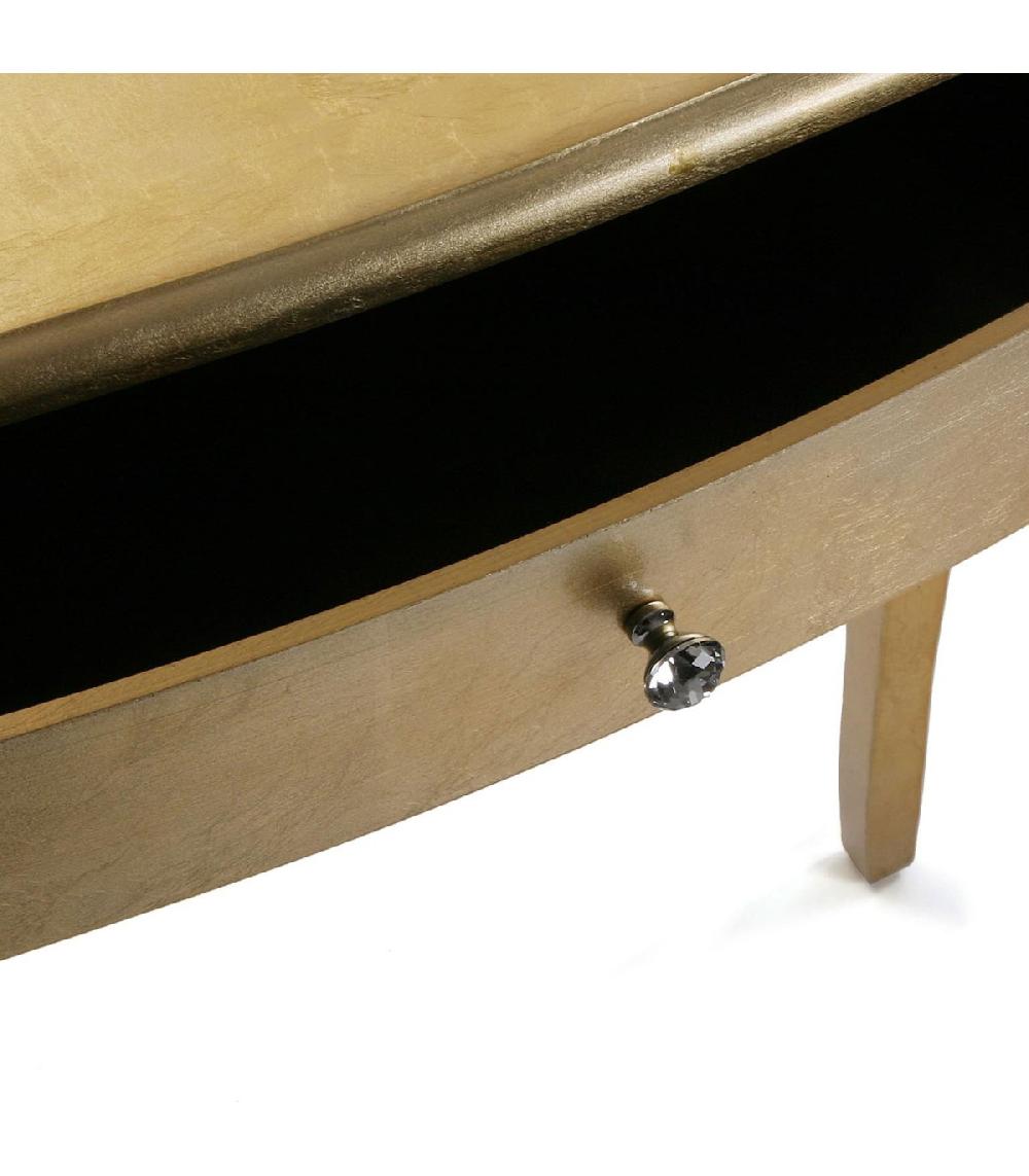 Wadiga Console Classique En Bois Doré Laqué