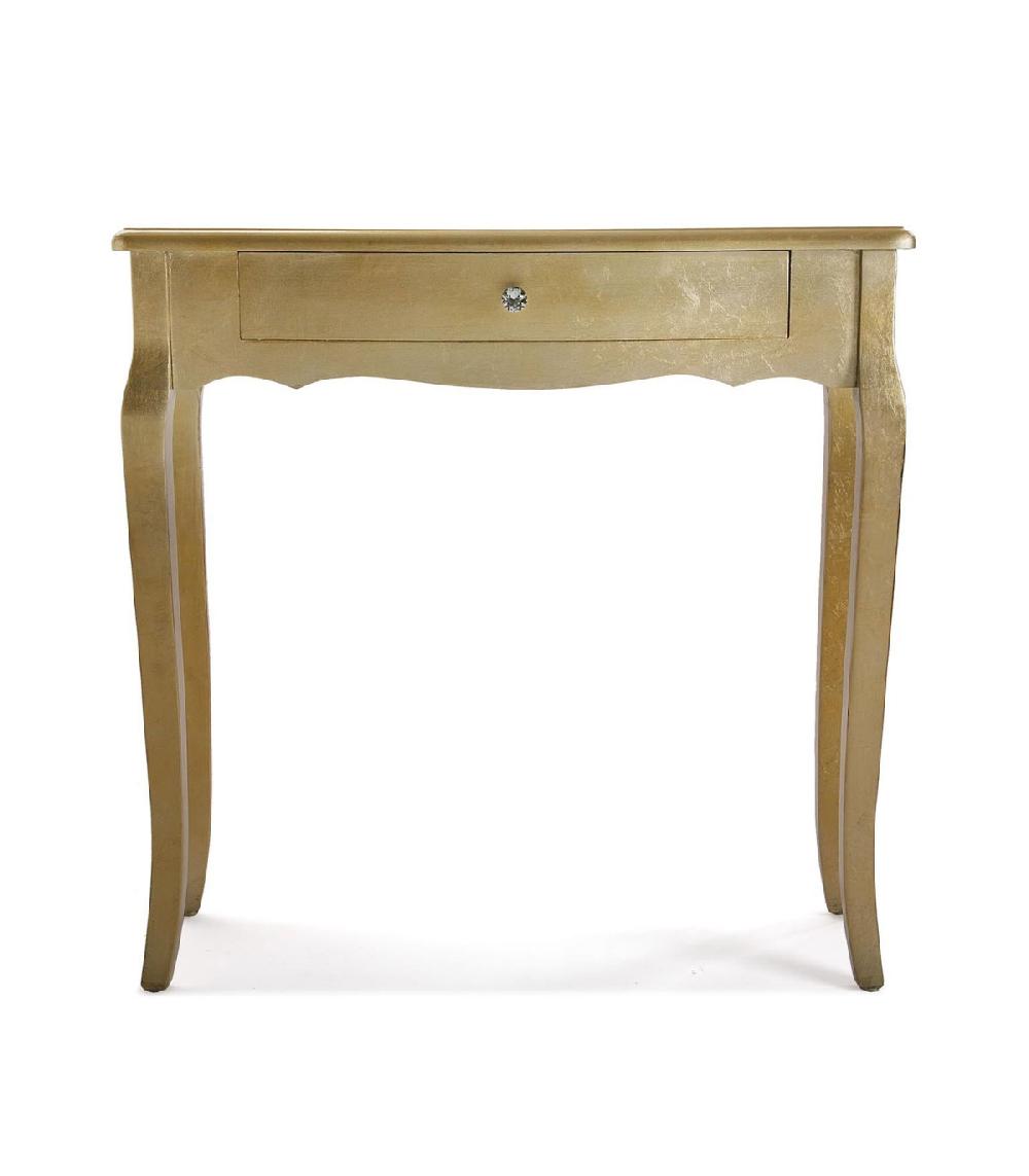 Wadiga Console Classique En Bois Doré Laqué