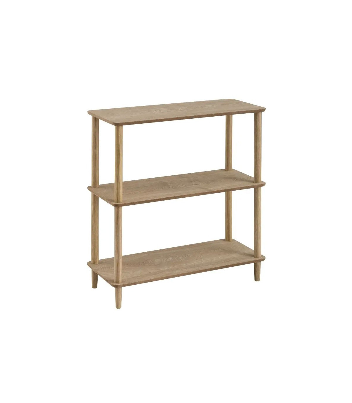 wadiga Console d'Entrée 3 Plateaux Bois Pin et MDF