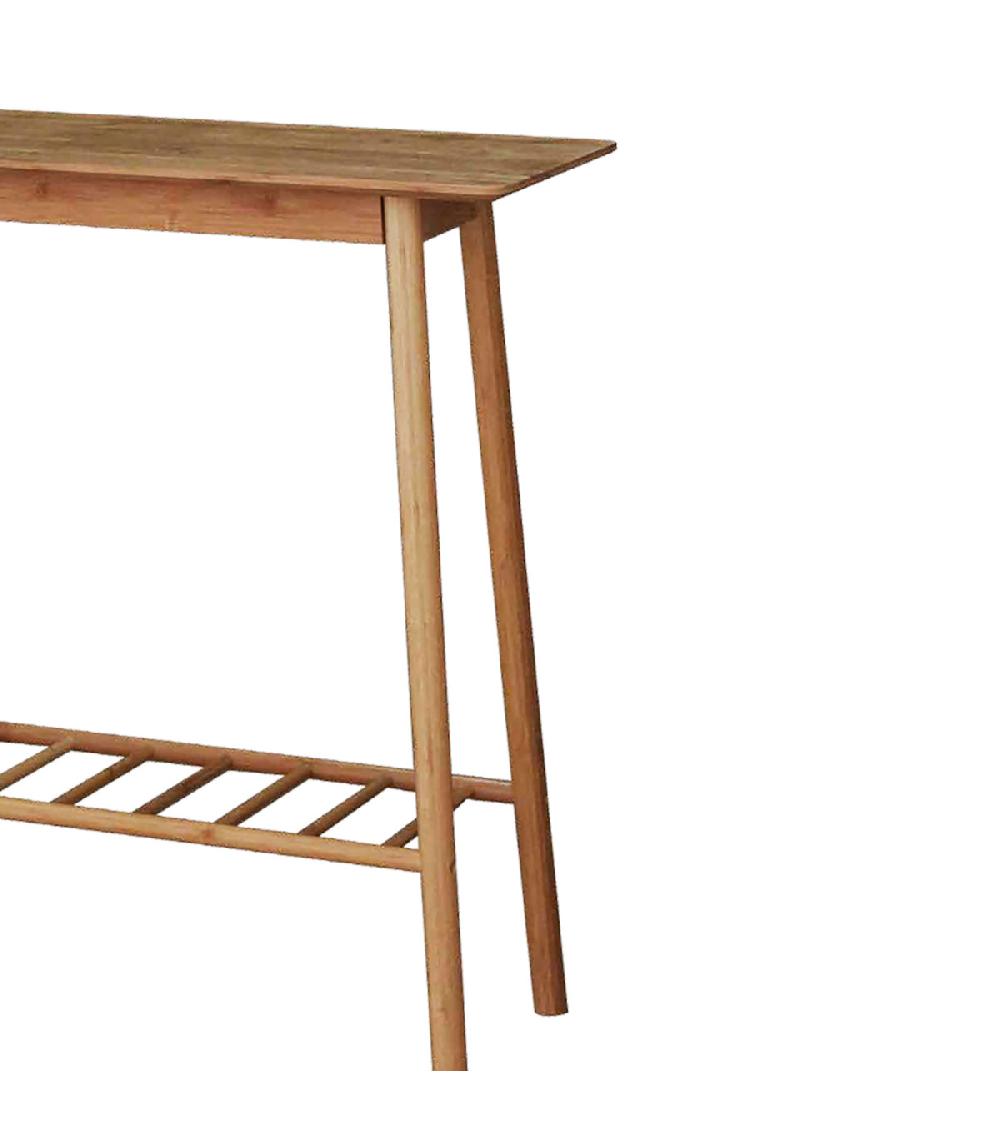 Wadiga Console D'entrée En Bambou 90x30x76cm