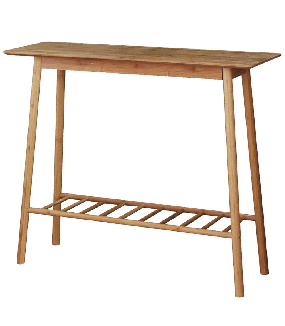 wadiga Console d'entrée en bambou 90x30x76cm