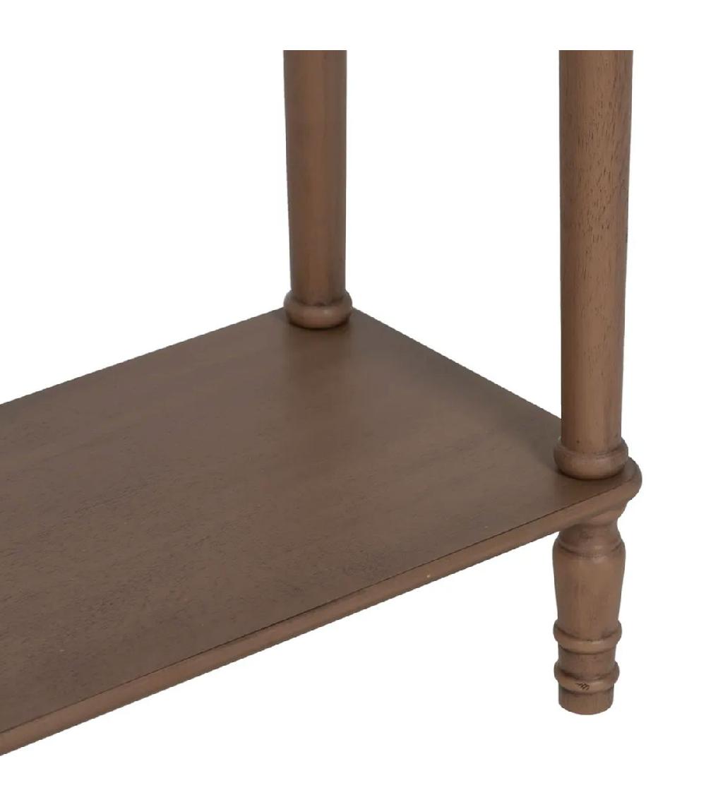 Wadiga Console Marron 2 Tiroirs En Bois 90x30x75cm