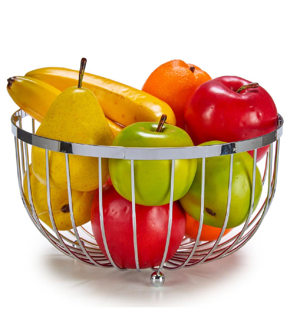 Wadiga Corbeille à Fruits En Inox 25x25x14cm