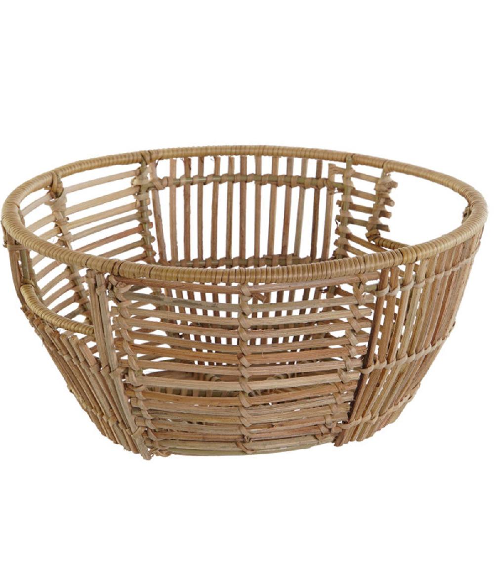 wadiga Corbeille à fruits en rotin 27x27x13cm