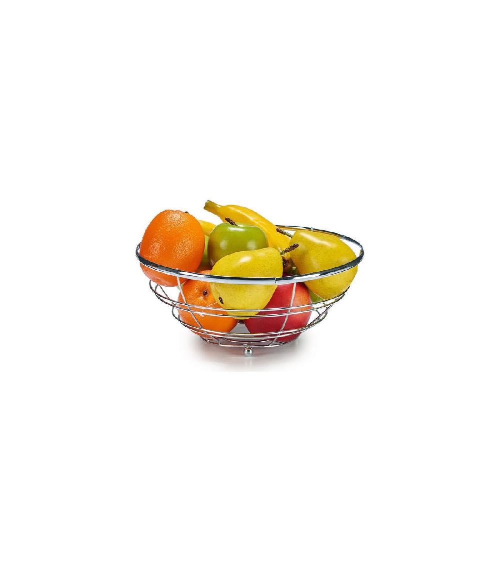 wadiga Corbeille à Fruits Fil en Métal Argenté