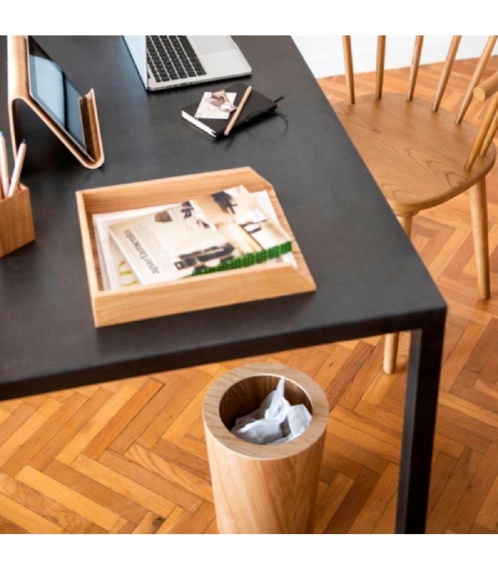 Wadiga Corbeille De Bureau En Bois De Frêne