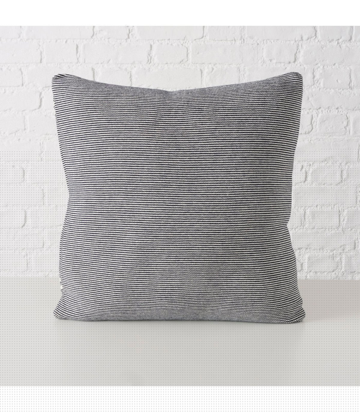 Wadiga Coussin Carré Ancre Bleu Et Blanc 50x50cm