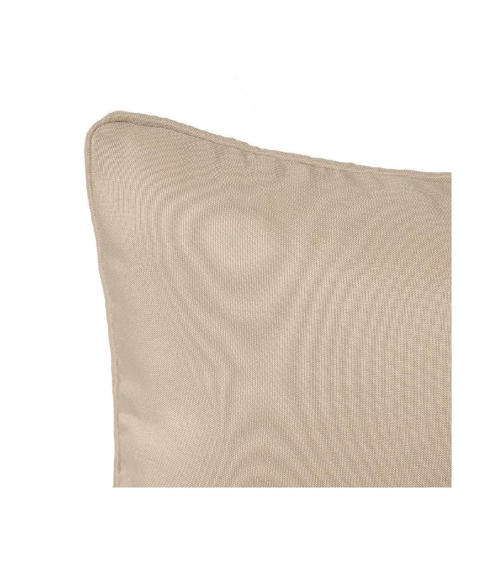 Wadiga Coussin Carré Toile Oxford Beige - 45x45cm