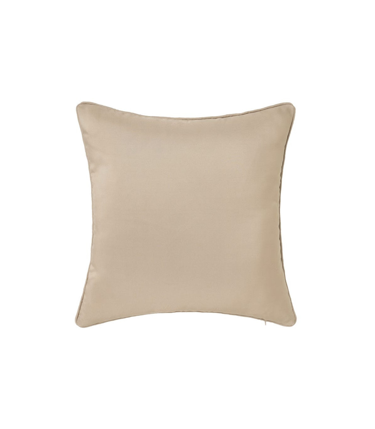 wadiga Coussin carré toile oxford beige - 45x45cm