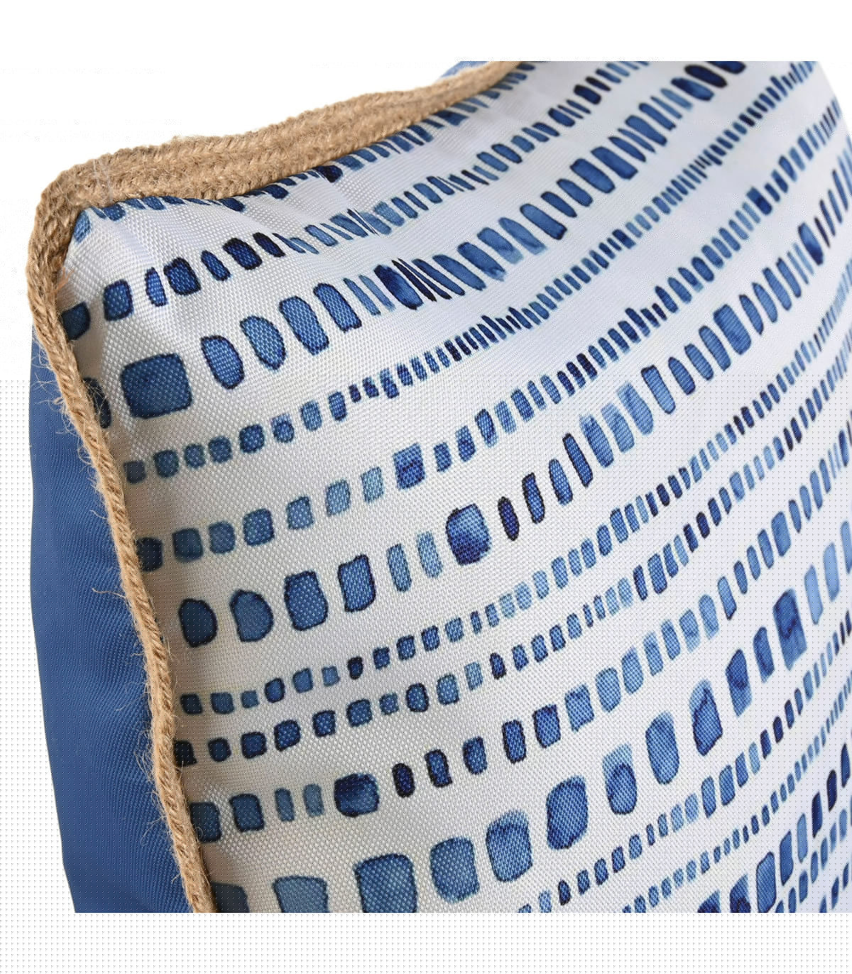 Wadiga Coussin Extérieur Bleu Et Blanc 45x45cm