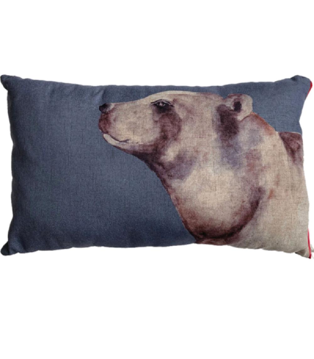 wadiga Coussin rectangulaire ours - 30x15x50cm