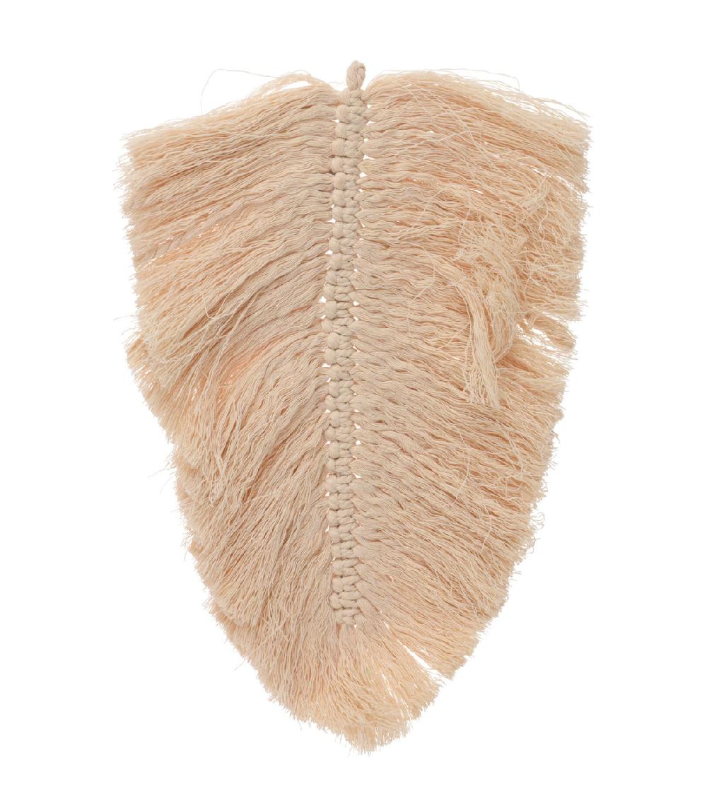 wadiga Décoration murale palme coton 35x23cm