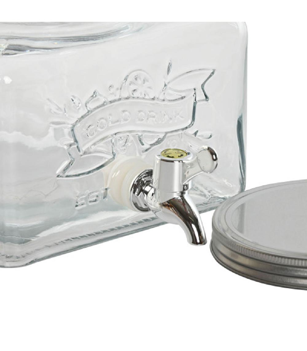 Wadiga Distributeur De Boisson En Verre 19x25x16cm