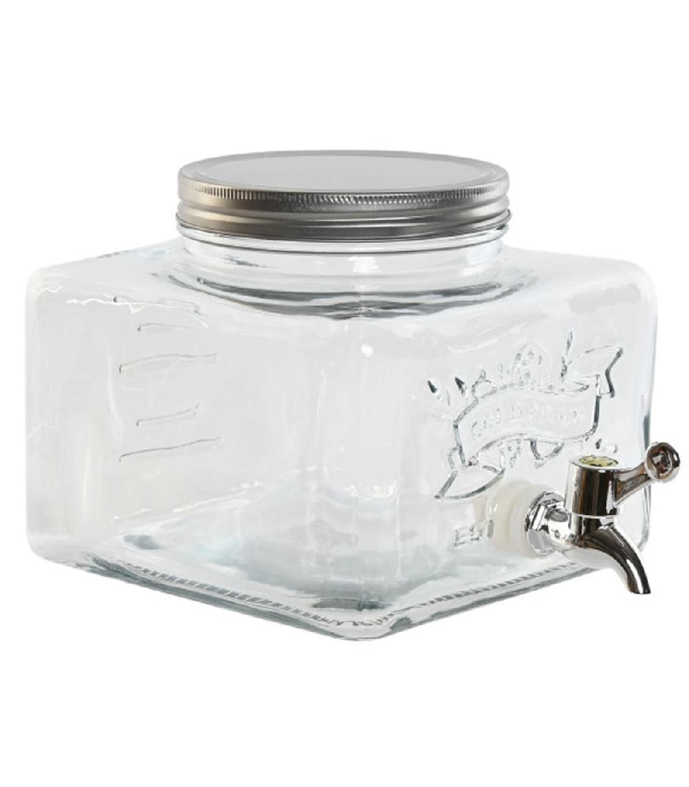 wadiga Distributeur de boisson en verre 19x25x16cm
