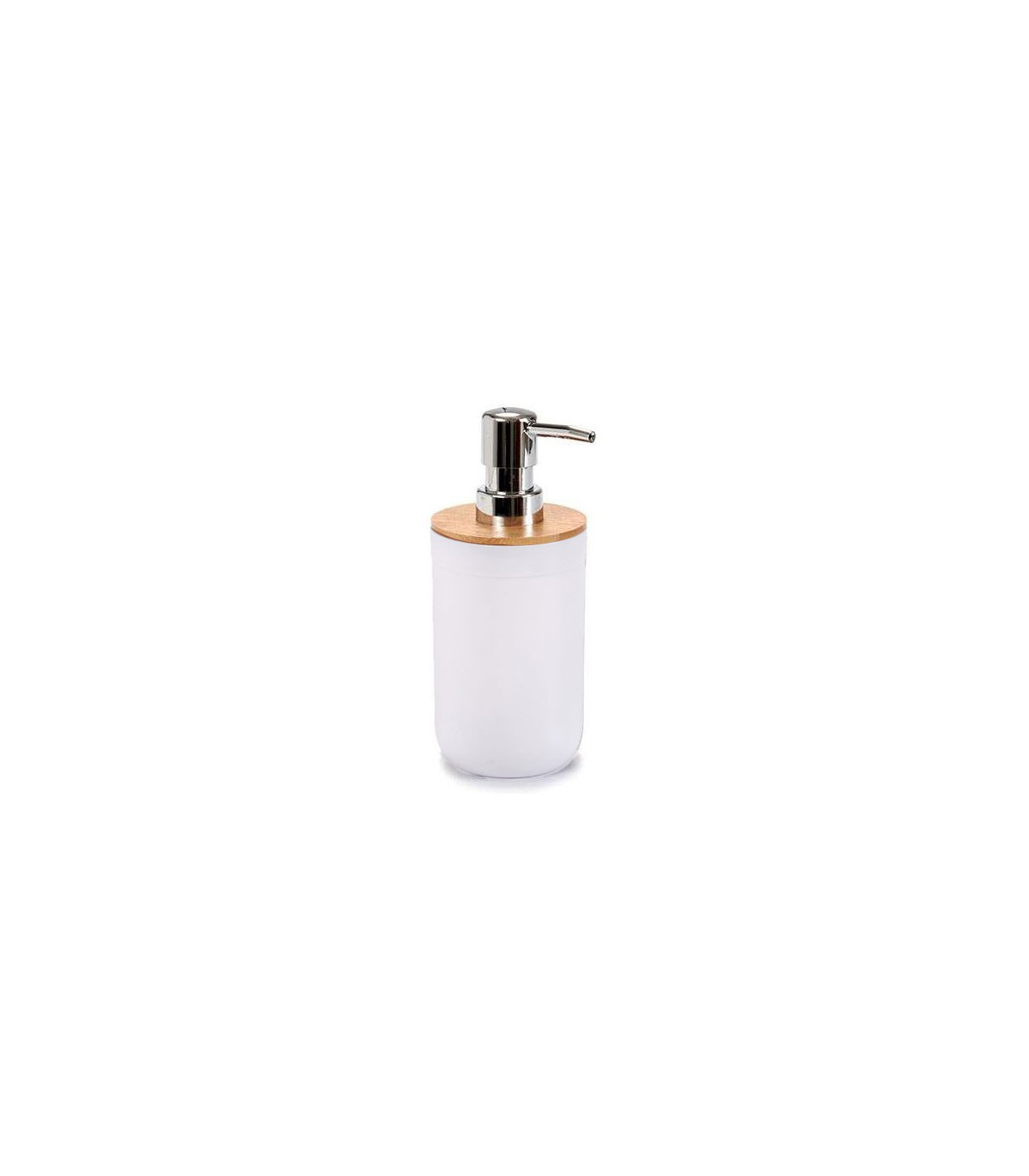 wadiga Distributeur de Savon Blanc et Bambou