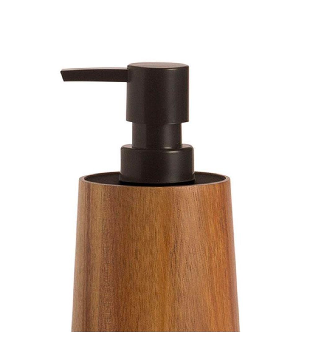 Wadiga Distributeur De Savon En Acacia 8x8x16cm