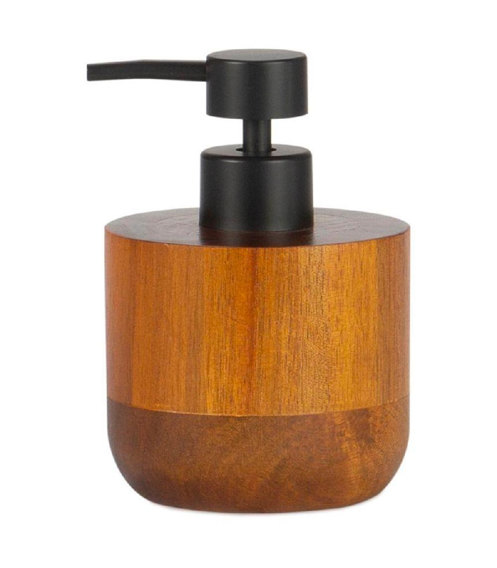 wadiga Distributeur de savon en bois marron