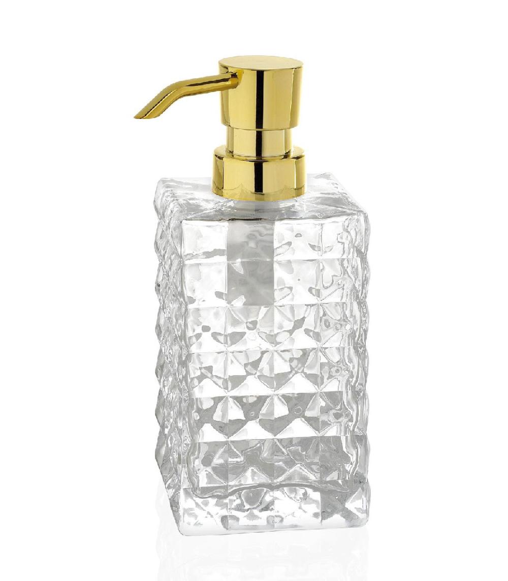 wadiga Distributeur de Savon en Verre Diamond