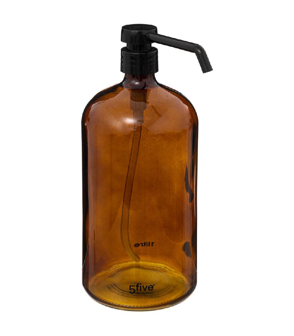 wadiga Distributeur de savon en verre teinté 1L