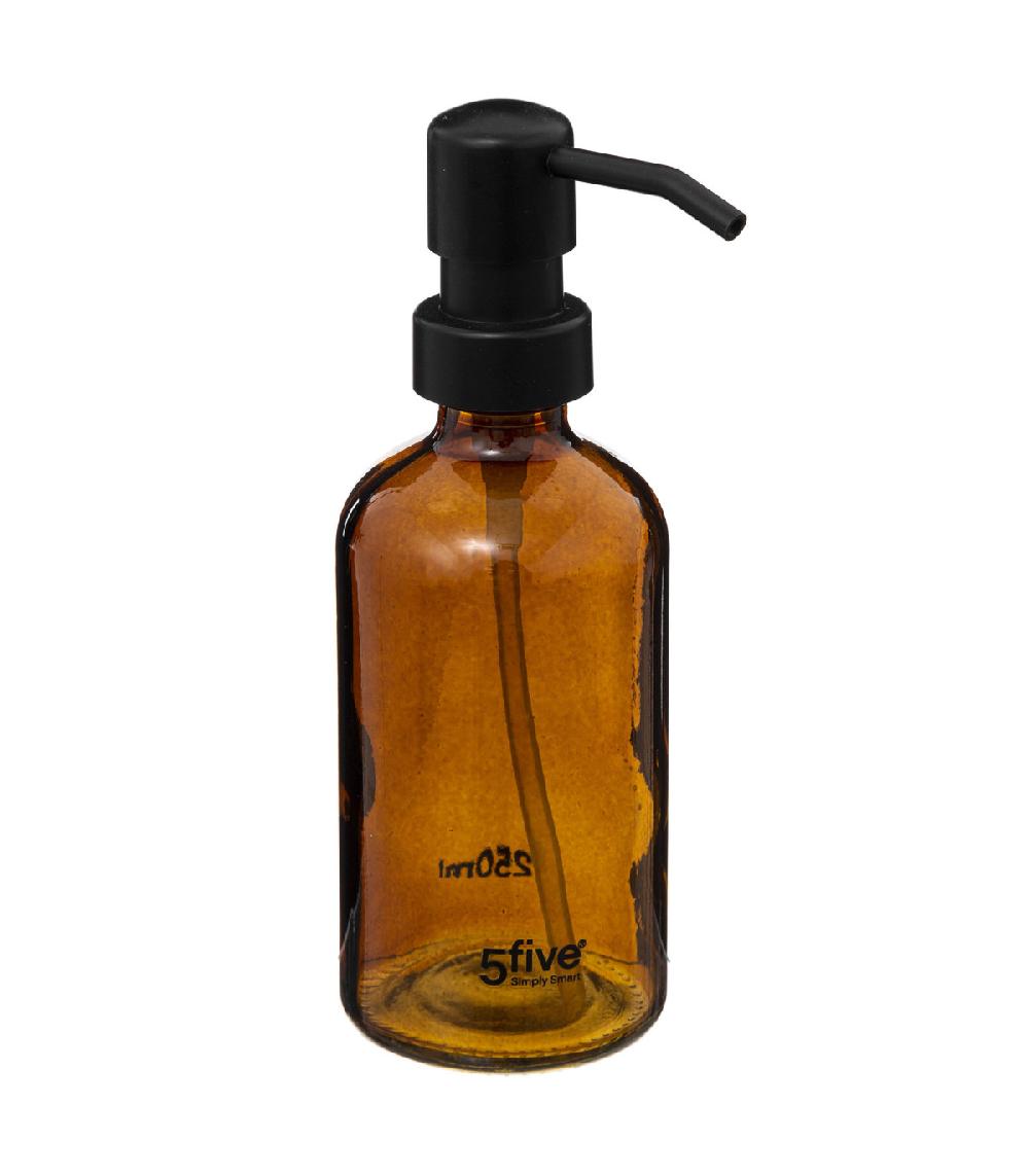 wadiga Distributeur de savon en verre teinté 250ml