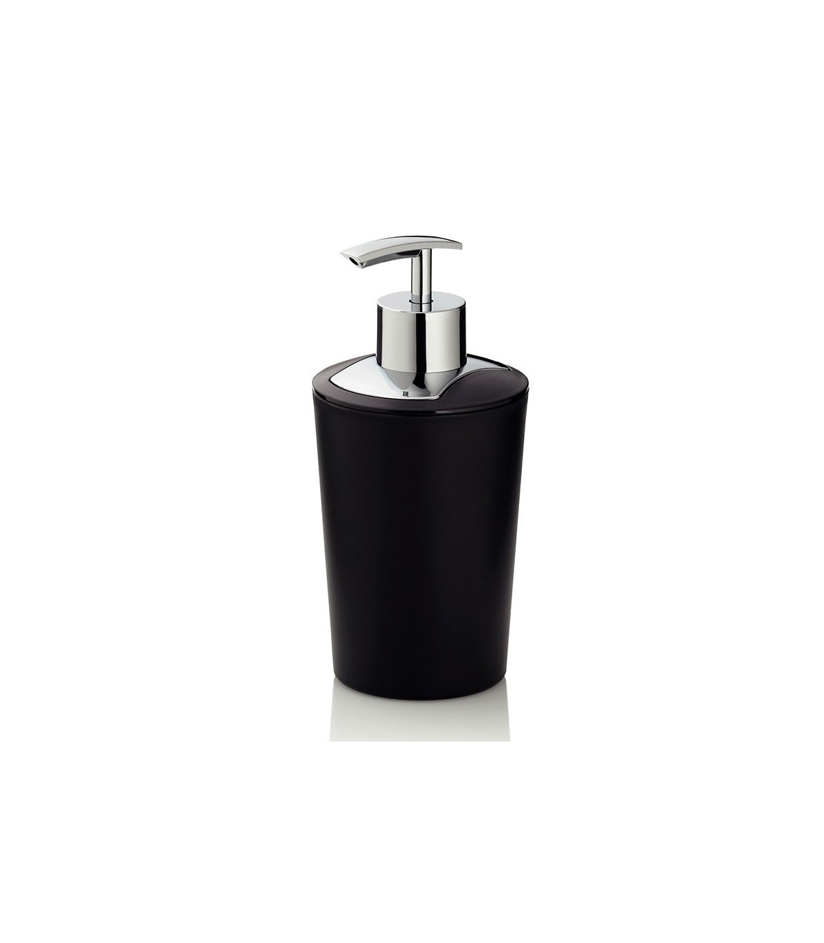 wadiga Distributeur de Savon Noir et Argenté Marta
