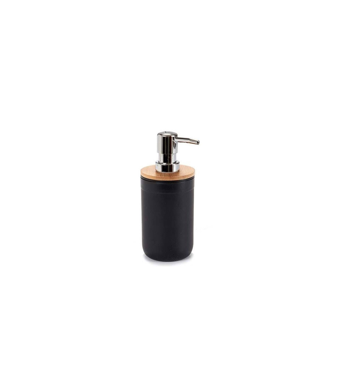 wadiga Distributeur de Savon Noir et Bambou