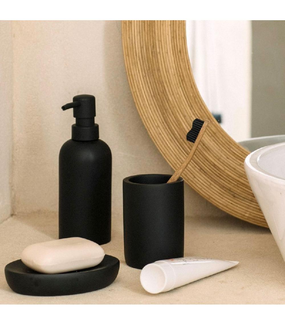 Wadiga Distributeur De Savon Polyrésine Noir Mat