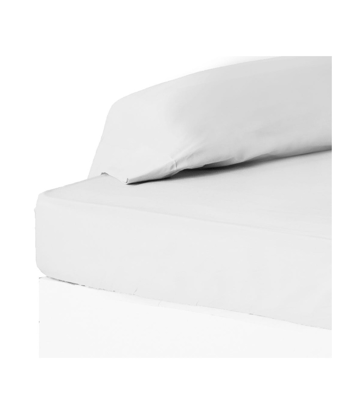 Wadiga Drap Housse Blanc - 90x200cm