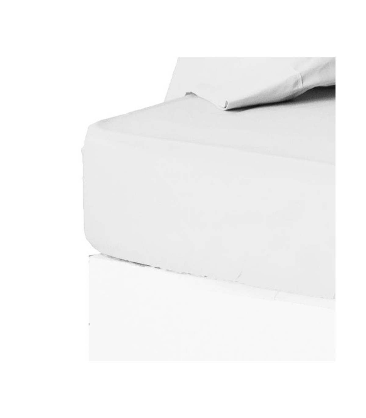 wadiga Drap housse blanc - 90x200cm