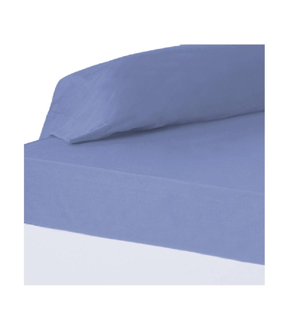 wadiga Drap housse bleu - 180x200cm