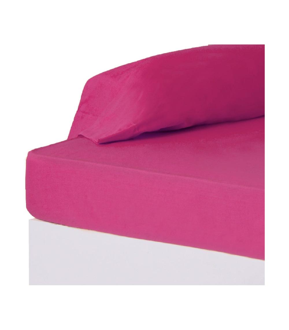 wadiga Drap housse fuchsia - 90x200cm