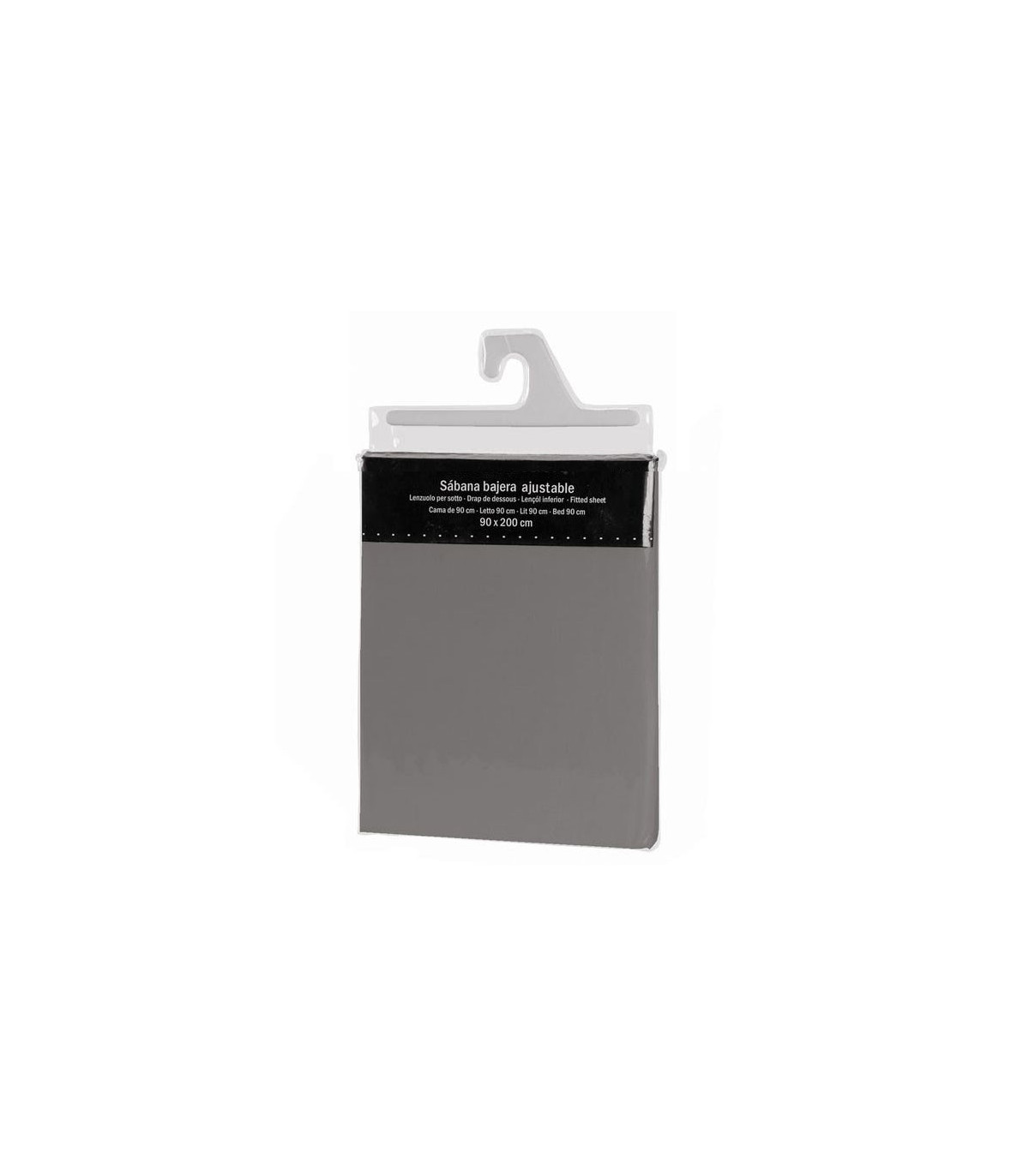 Wadiga Drap Housse Gris - 90x200cm
