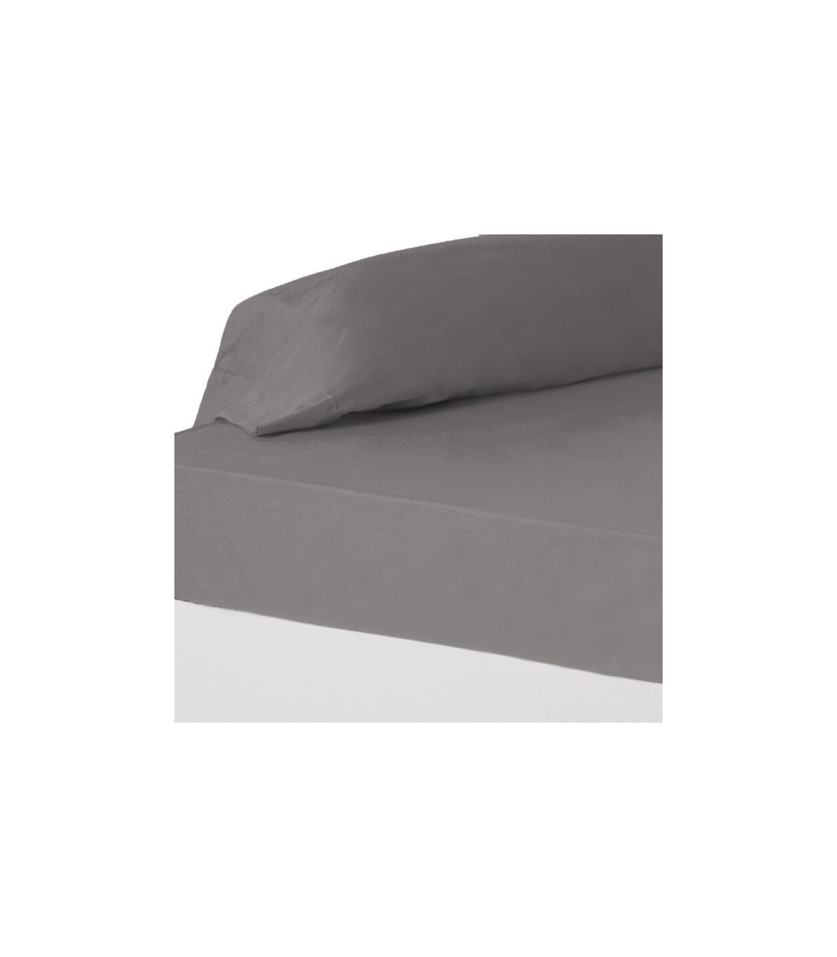 wadiga Drap housse gris - 90x200cm