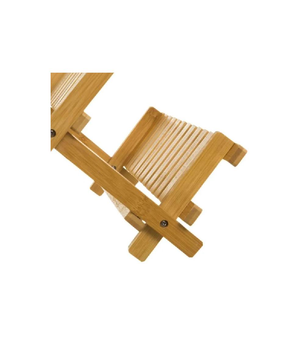 Wadiga Égouttoir à Vaisselle En Bambou Pliable