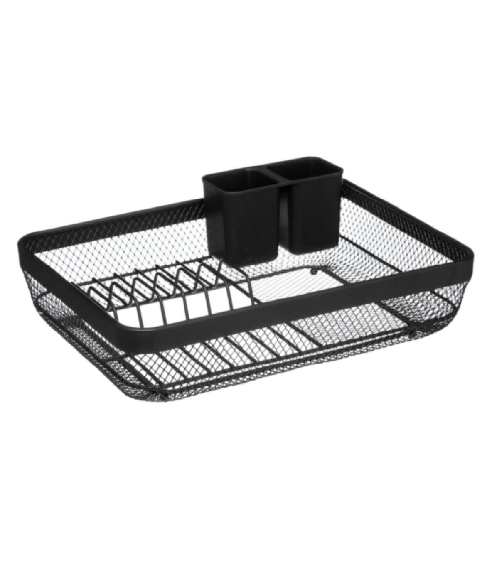 Wadiga Égouttoir à Vaisselle Noir - 43x32x13.5cm
