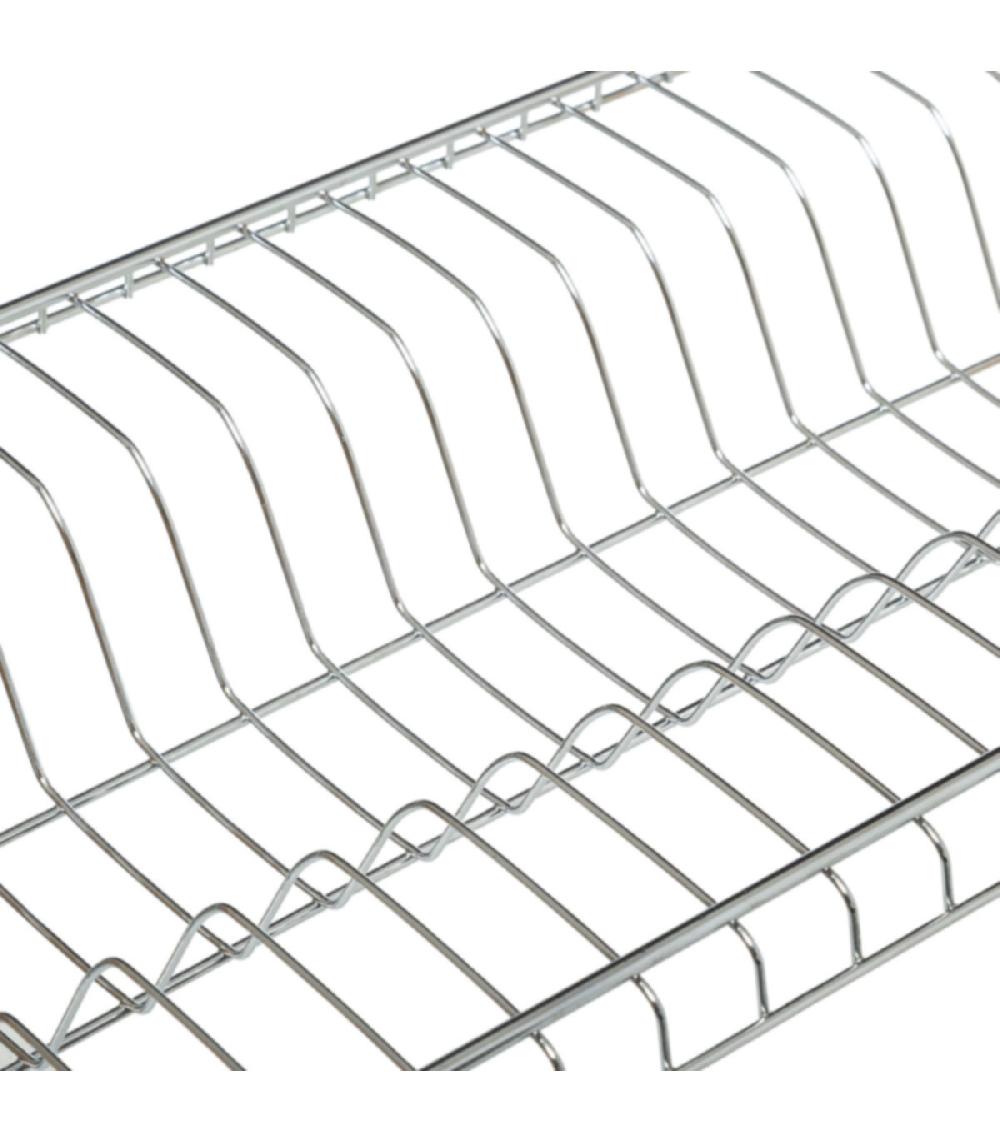 Wadiga Égouttoir à Vaisselle Rack Bambou Et Métal